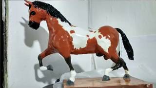 Cavalo de papel Machê / tutorial passo a passo, como fazer Cavalo de Papel Machê