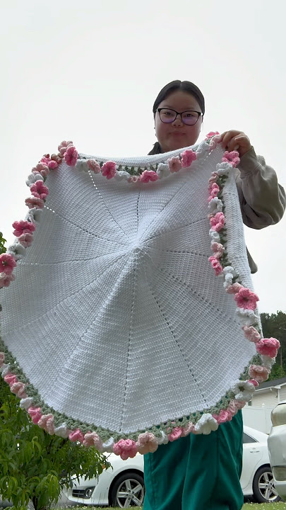 Selimut bunga rajutan #hortensia #selimut #buket #selimutrajutan