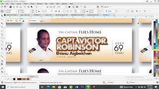 Design - How to Design Funeral Billboard | Tutorial screenshot 5