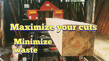 How to maximize your cuts and minimize waste on the sawmill