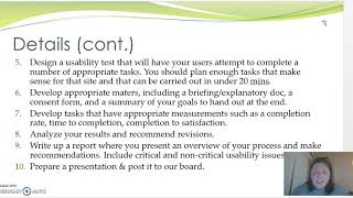 Usability Test Project COM 350 / 525