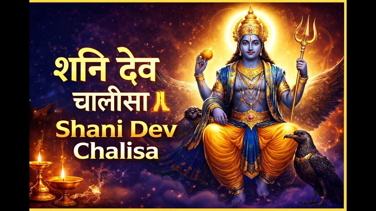 Shani Dev Chalisa 🙏 | श्री शनि देव चालीसा | Shani Chalisa | VisionX Music