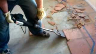 Removing Saltillo tile