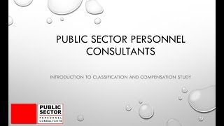 Bridgeport Classification and Compensation Study
