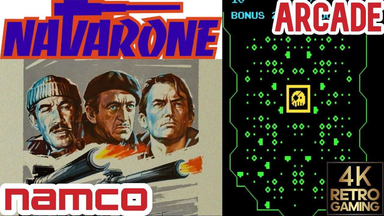 Navarone Panel Navarone Arcade ( Namco 1980 ) 4k Gameplay - YouTube