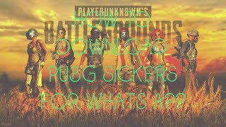 HOW TO DOWNLOAD PUBG STICKERS FOR WHATS APP screenshot 2