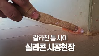 [실리콘시공] 오래된 실리콘 새로운 실리콘으로 교체해주자