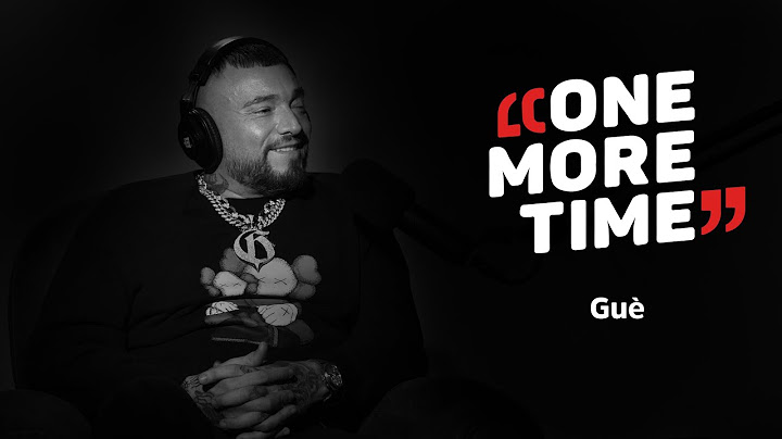 Guè, un'icona del rap - One More Time