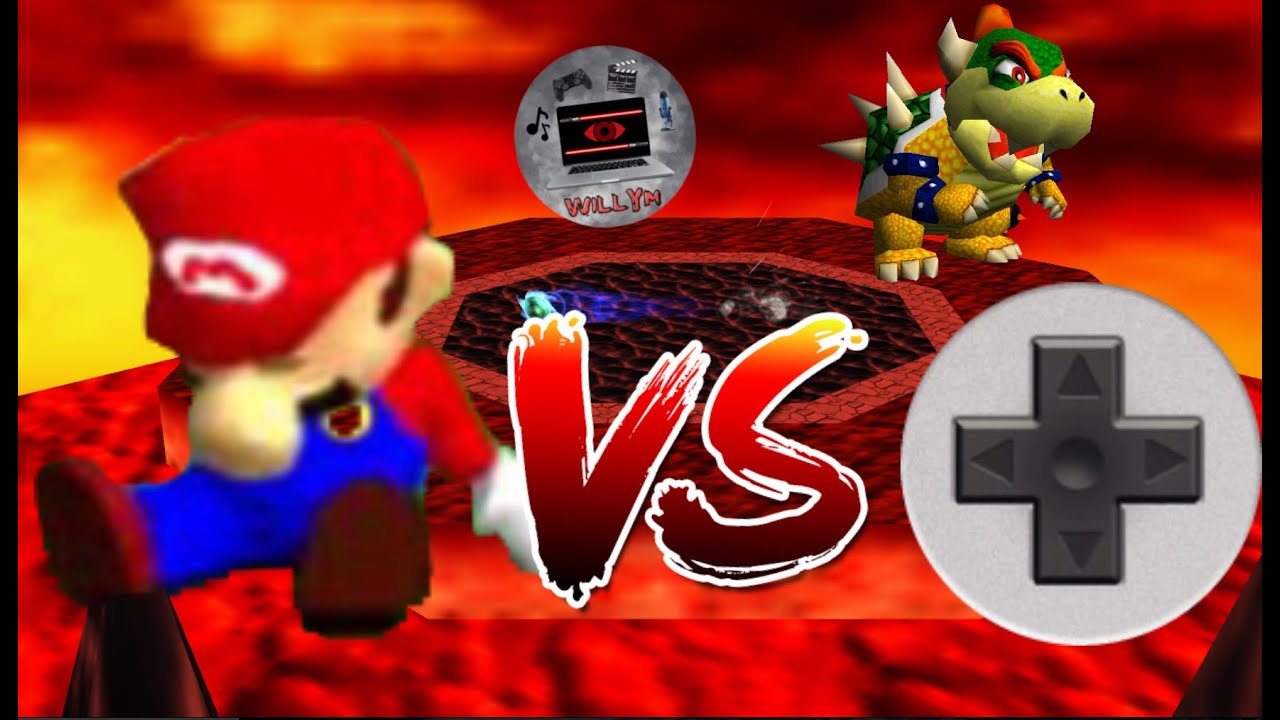 Trying to beat Bowser in the fire sea with a LAPTOP DPAD (Willy plays