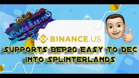 Using Binance US To Get DEC In Splinterlands