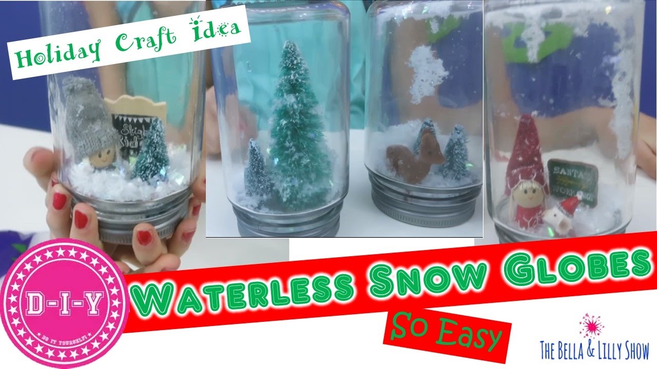 Diy Waterless Snow Globes Step By So Easy Craft For Kids Diy Waterless Snow Globes Step By