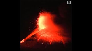 Mount Etna Erupts In Early Morning Show l ABC News