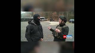Petr Vágner training with a special team ČR police URNA for CNN Prima News