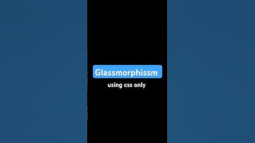 Pure CSS Glassmorphism Login Card ✨ | No JS! #cssshorts