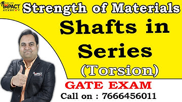 Shafts in Series (GATE) | Torsion | Strength of Materials #gate2025 #engineering #education #som