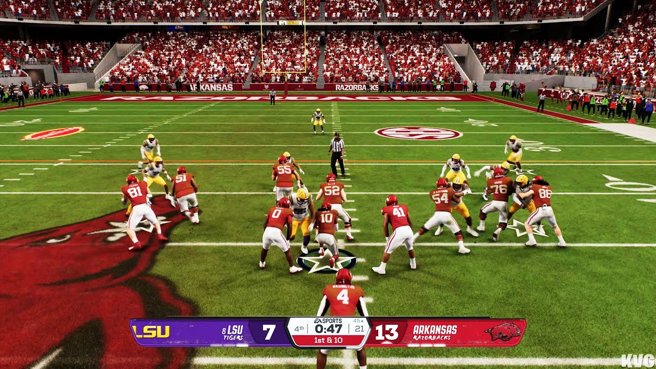 College Football 26 - LSU Tigers vs Arkansas Razorbacks - Gameplay (PS5 ...