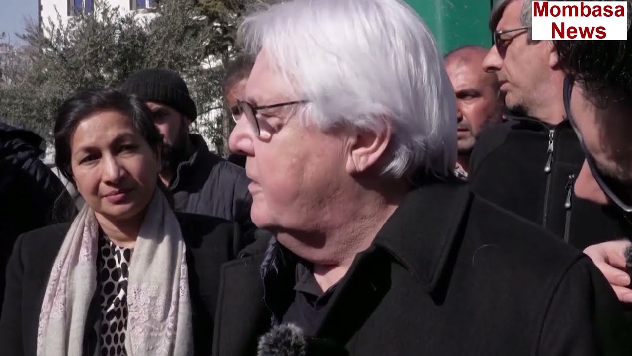 UN’s aid chief, Martin Griffiths, said the earthquake worst event in 100 years.