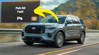 “Park Aid Fault” warning in Ford Explorer: Reasons