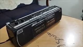 One more Audio system added into my collections SHARP WQ-267Z (BK) Stereo AM/FM Radio Tape Recorder.
