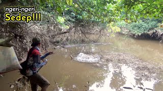 Baru Terjamah! Spot Sungai Mati Di Pedalaman Hutan|| MANCING CASTING IKAN GABUS