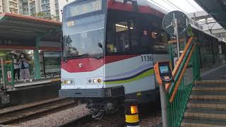 輕鐵第五期列車 1136+1214 @751 駛入及駛離天慈一台