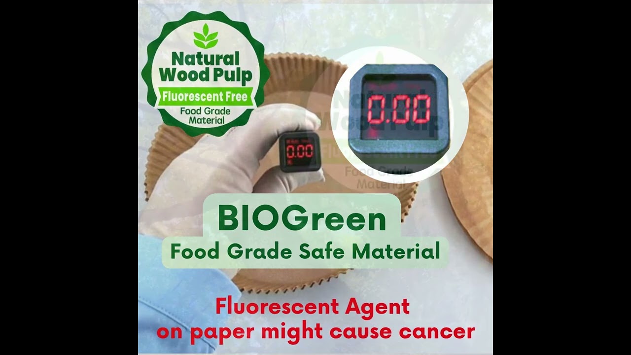 Bake Healthy and Eco-Friendly with Biogreen FSC Certified Air Fryer Baking Paper (33 sec)