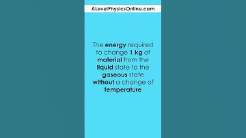 Specific Latent Heat Of Vaporisation