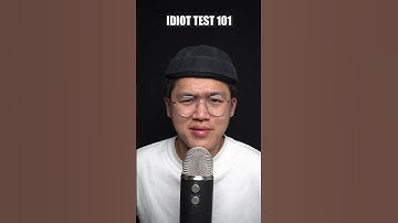Are you an idiot? [IDIOT TEST] #asmr #shorts
