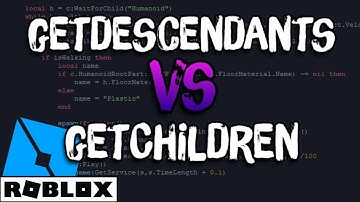 GETCHILDREN VS GETDESCENDANTS | PROGRAMACIÓN EN ROBLOX STUDIO