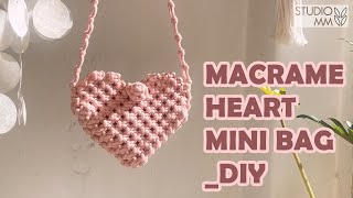 [MACRAME DIY] 하트모양 마크라메 가방 만들기