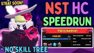 Easy Trio Hardcore Speedrun NST No Skill Tree  | TDS Hardcore Rework