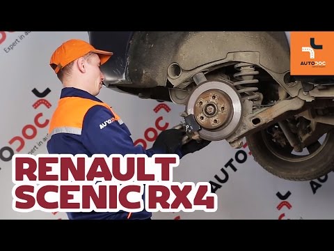 Kā nomainīt RENAULT SCENIC RX4 aizmugures bremžu kluči PAMĀCĪBA | AUTODOC
