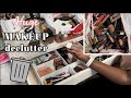 Makeup Declutter | Getting rid of a TON of makeup | Naomi Onlae