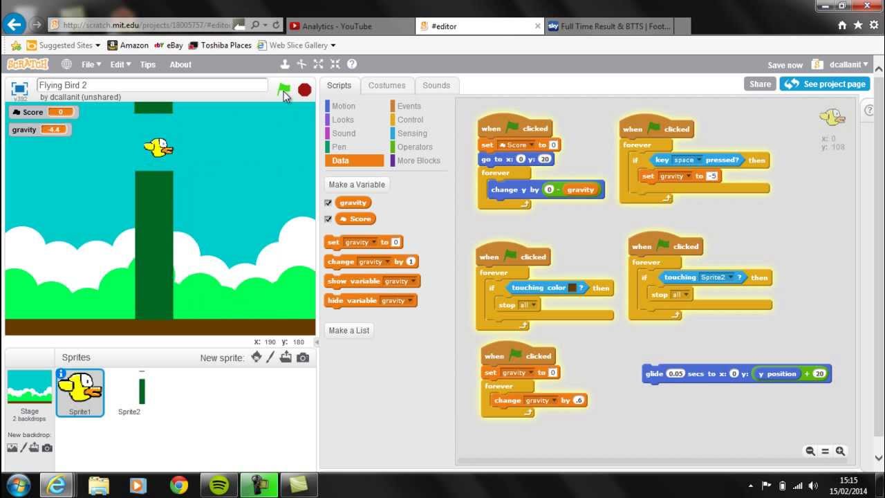 ITeas: Creating a Flying Bird Game In Scratch