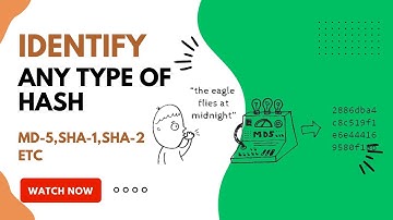 How To Identify Any Type Of Hash(MD-5, SHA-1, SHA-2, etc.) Using Kali Linux | Hash Identifier