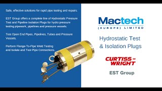 Hydrostatic Test & Isolation Plugs | Mactech Europe