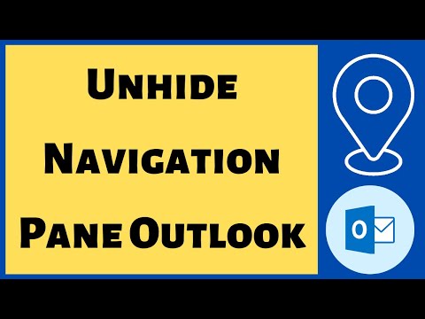 How to Unhide Navigation Pane in Outlook?