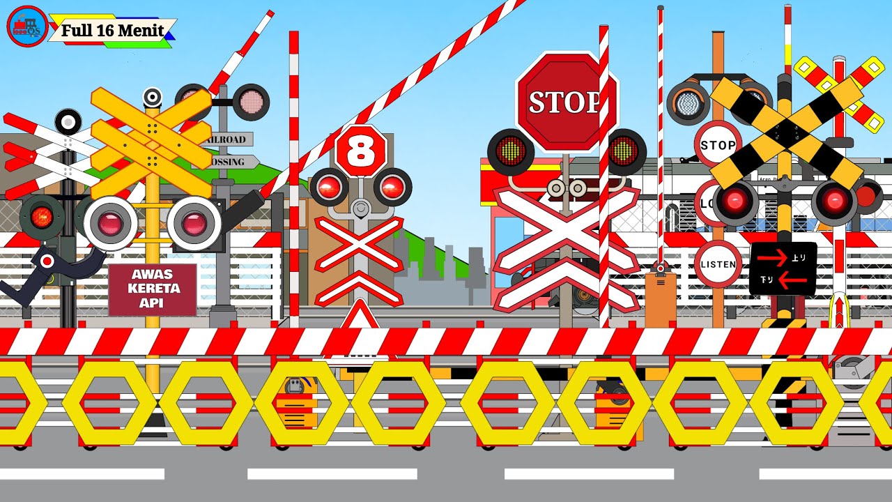 KUMPULAN VIDIO VERSI TERBARU PALANG PINTU KERETA API PANJANG FULL Part 2