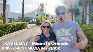 Universal Orlando Vlog l TRAVEL DAY l Miami to Orlando l CABANA BAY BEACH RESORT l Nov 2024