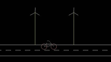 Moving cycle in C++ graphics | ( With Source Code  👇 )