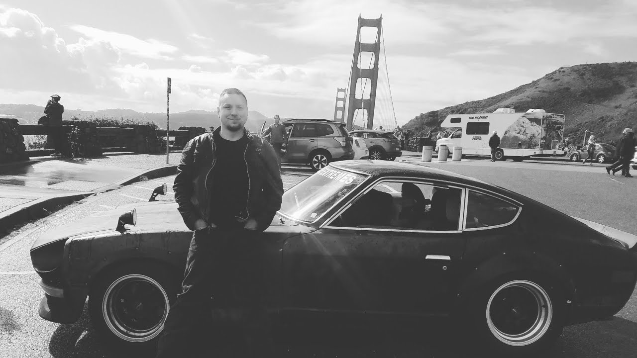 rat rod datsun 240z roadtrip, pacific coast, scenic roadkill drive San Francisco rotsun evil twin