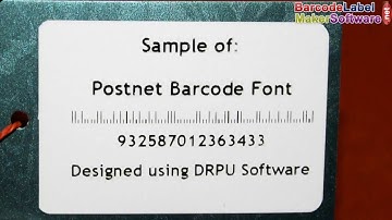 Designing and printing linear barcode labels with Postnet barcode font