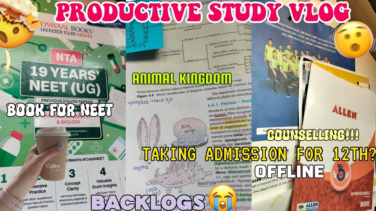 Taking Admission In Allen 12th Neet‼️ | Oswaal Book For Neet📚 | My AITS Score❓ | Backlogs😭 |