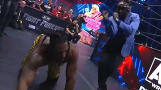 Prince Nana SAVED Swerve From Count Out When He Did THIS! Hangman RESPONDED! | AEW Dynamite 2/7/24