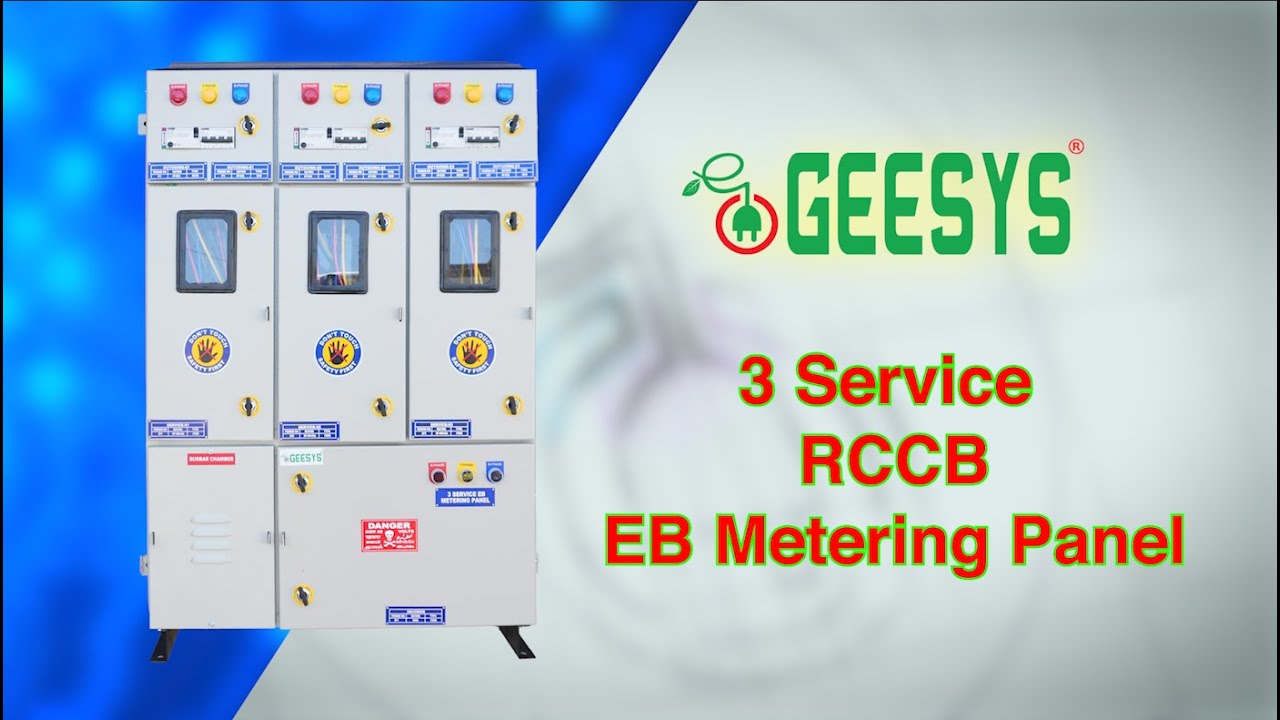 3 Service Main Distribution Board (MDB) with RCCB Protection | Geesys Technologies