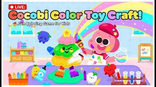 🔴 LIVE: Cocobi Color Toy Craft! 🎨 Fun Coloring Game for Kids