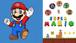 🍄👨‍🔧Learning colors with Super Mario characters 🎨 Fun and easy videos for kids 🟥🟦🟨