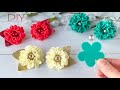 Красивые Резиночки Цветы из фоамирана Своими руками Diy Eva foam flowers Tutorial foam sheets craft