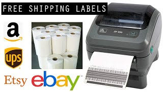 How to get Hundreds of FREE UPS 4x6 Thermal Labels & Shipping Supplies - For Amazon FBA, eBay, etsy.