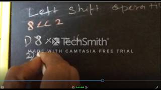 Arithmatic shift operation